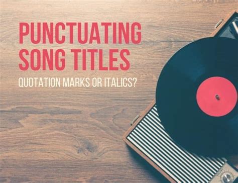 Are Music Titles Italicized? A Discourse on Music Notation and its Conveyance