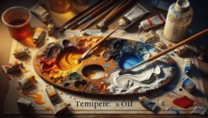 How Does Tempera Painting Differ from Oil Painting: Exploring the Boundaries of Artistic Expression