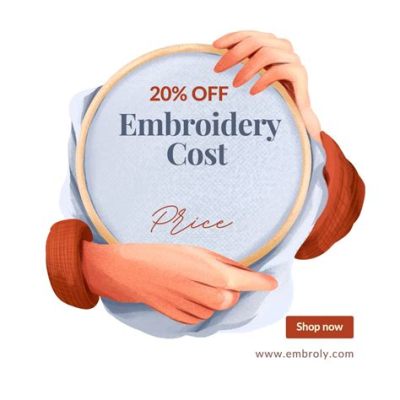 how much does embroidery cost